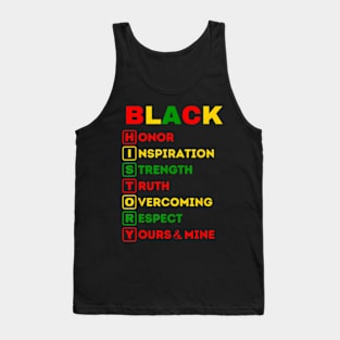 Black History Definition Cool Black History Month Tank Top